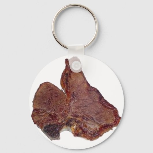 T-bonesteak Sleutelhanger (Voorkant)