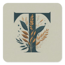 T botanisch monogram