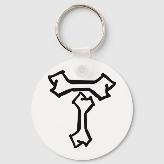 T-botpictogram Sleutelhanger (Voorkant)