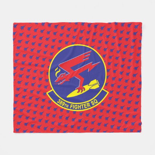 T-bouten F-15E gevechtsstraalpatroon Fleece Deken (Voorkant (Horizontaal))