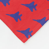 T-bouten F-15E gevechtsstraalpatroon Fleece Deken (Hoek)