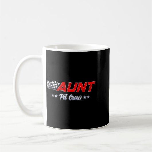 T Crew Aunt Race Car Family Matching Racing Birthd Koffiemok (Links)