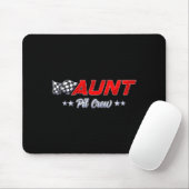 T Crew Aunt Race Car Family Matching Racing Birthd Muismat (Met muis)