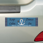 T&D "Keep Calm Dance on"-bumpersticker Bumpersticker (Op auto)