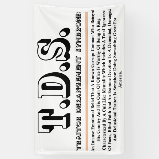 T.D.S. TRAITOR DERANGEMENT SYNDROME SPANDOEK (Verticaal)