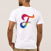 T Dance Heren Basic Pride T-Shirt Shirt (Achterkant)
