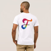 T Dance Heren Basic Pride T-Shirt Shirt (Achterkant volledig)