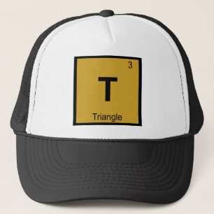 T - Driehoek Muziek Chemie Periodiek Systeem Symbo Trucker Pet