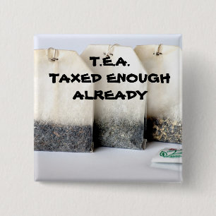 T.E.A. Knoop Vierkante Button 5,1 Cm