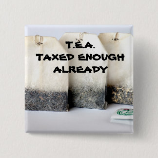 T.E.A. Knoop Vierkante Button 5,1 Cm