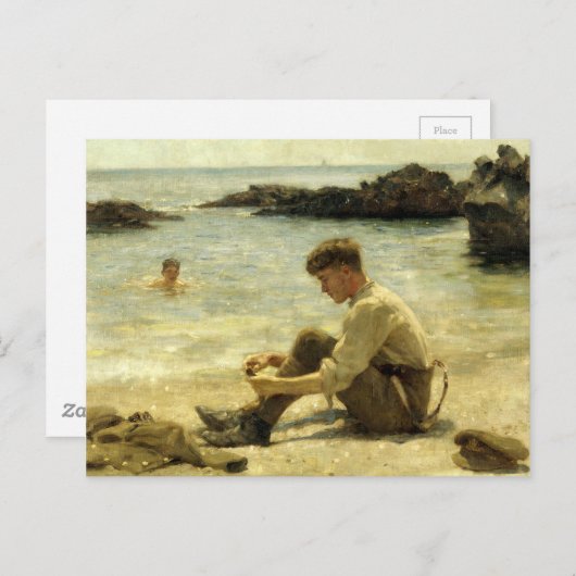 T.E. Lawrence als cadet Briefkaart (Voorkant / Achterkant)