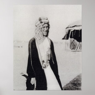 T. E. Lawrence in Arab Dress (foto) Poster