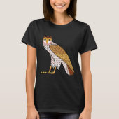 t Egyptian Owl Bird Hieroglyphic T-shirt (Voorkant)