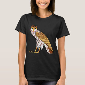 t Egyptian Owl Bird Hieroglyphic T-shirt
