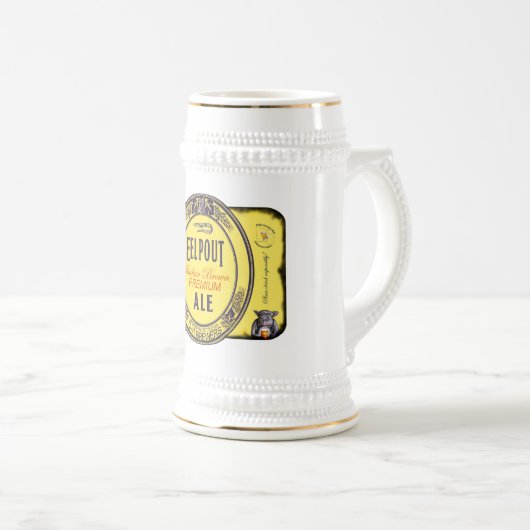 T- en T-brouwers EEL POUT Indian Brown Premium Ale Bierpul (Voorkant rechts)