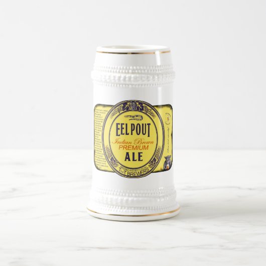 T- en T-brouwers EEL POUT Indian Brown Premium Ale Bierpul (Center)