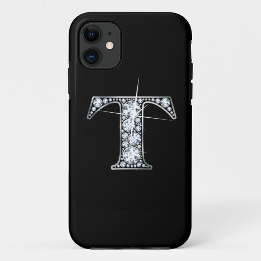 T Faux-"Diamond Bling" Case-Mate iPhone Case (Achterkant)
