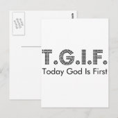 T.G.I.F. BRIEFKAART (Voorkant / Achterkant)