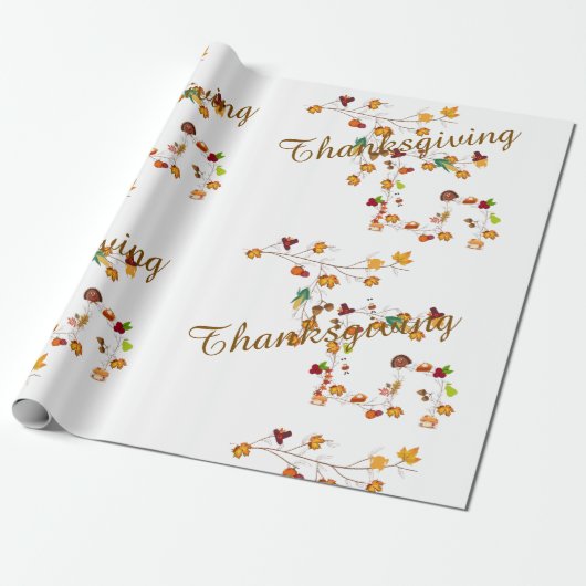 T & G - Thanksgiving Gift Wrappers Cadeaupapier (Uitgerold)