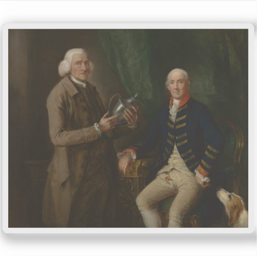 T. Gainsborough - Portret van William Anne Hollis Sticker (Voorkant)