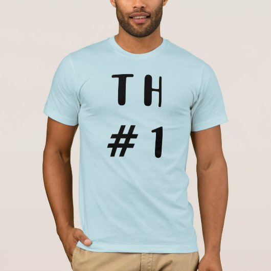 T H # 1 T-SHIRT (Voorkant)