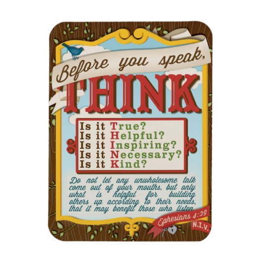 T.H.I.N.K. magneet (Verticaal)