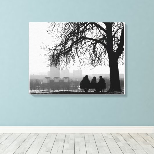 T(h)ree Canvas Afdruk (Insitu (Houten vloer))