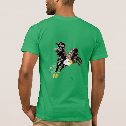 T-Hemden : Bald Eagle T-shirt (Achterkant)