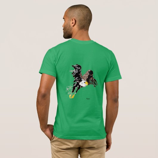 T-Hemden : Bald Eagle T-shirt (Achterkant volledig)