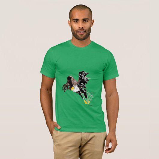 T-Hemden : Bald Eagle T-shirt (Voorkant volledig)