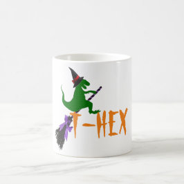 T-hex T-rex grappig spooky halloween mok design