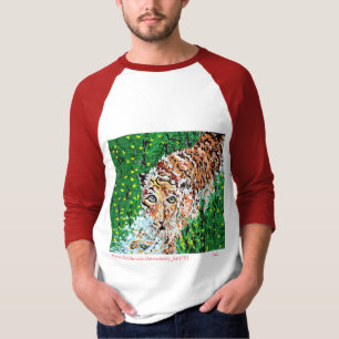 T-hoes met korte lengte/tijger t-shirt