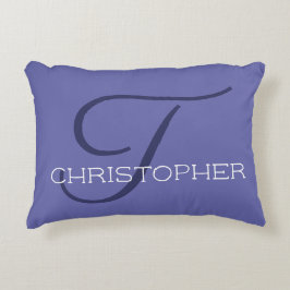 T Initiaal Elegant Calligrafie Name Chic Accent Kussen