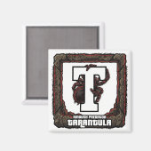 T is for Tarantula – GTA Style ABC Learning Magneet (Voorkant / Achterkant)