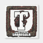 T is for Tarantula – GTA Style ABC Learning Magneet (Voorkant)