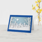 'T IS HET SEIZOEN OM TE "DECOREREN" KERSTWENSKAART KAART (Gele Bloem)