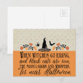 't Is in de buurt van Halloween Briefkaart (Voorkant / Achterkant)