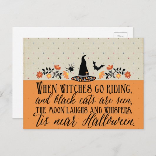 't Is in de buurt van Halloween Briefkaart (Voorkant / Achterkant)