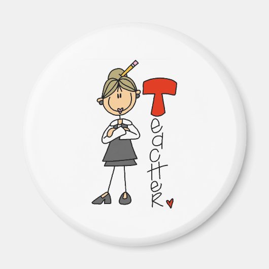 T is voor leraar magneet (Voorkant)