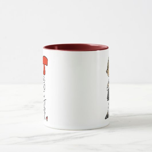 T is voor leraar mok (Midden)