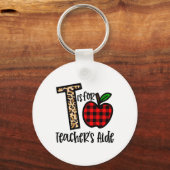 T Is Voor Ondersteunend Onderwijs Personeel Funny Sleutelhanger (Voorkant)