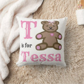 T is voor Sierkussen van een meisje met Tessa (Deken)