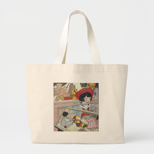 T is voor Speelgoed Grote Tote Bag (Voorkant)