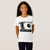 T is voor tabeltinten t-shirt (Voorkant volledig)