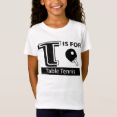 T is voor tabeltinten t-shirt (Voorkant)