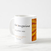 T is voor Tangerine alfabet art mok (Voorkant links)