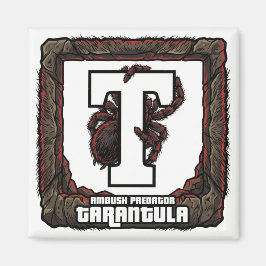 T is voor Tarantula – GTA Stijl ABC Leren Magneet