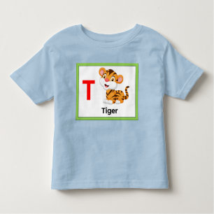T is voor Tiger Kinder Shirts