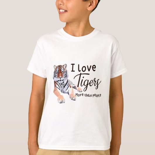 T is voor Tiger T-shirt (Voorkant)