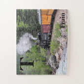 T is voor trein (& rivier, Colorado) Legpuzzel (Verticaal)